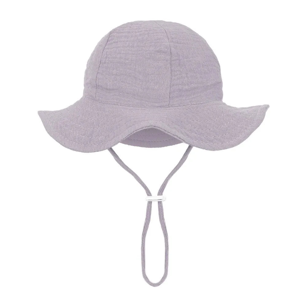 Floral Print Baby Bucket Hat – Soft Cotton Sun Cap