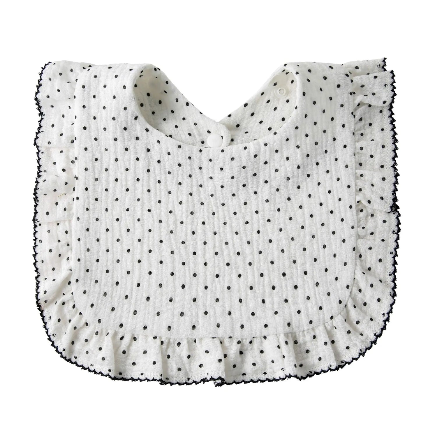 Lightweight Floral Baby Bib ā Soft Cotton Gauze & Towel, Dual-Use Burp Cloth