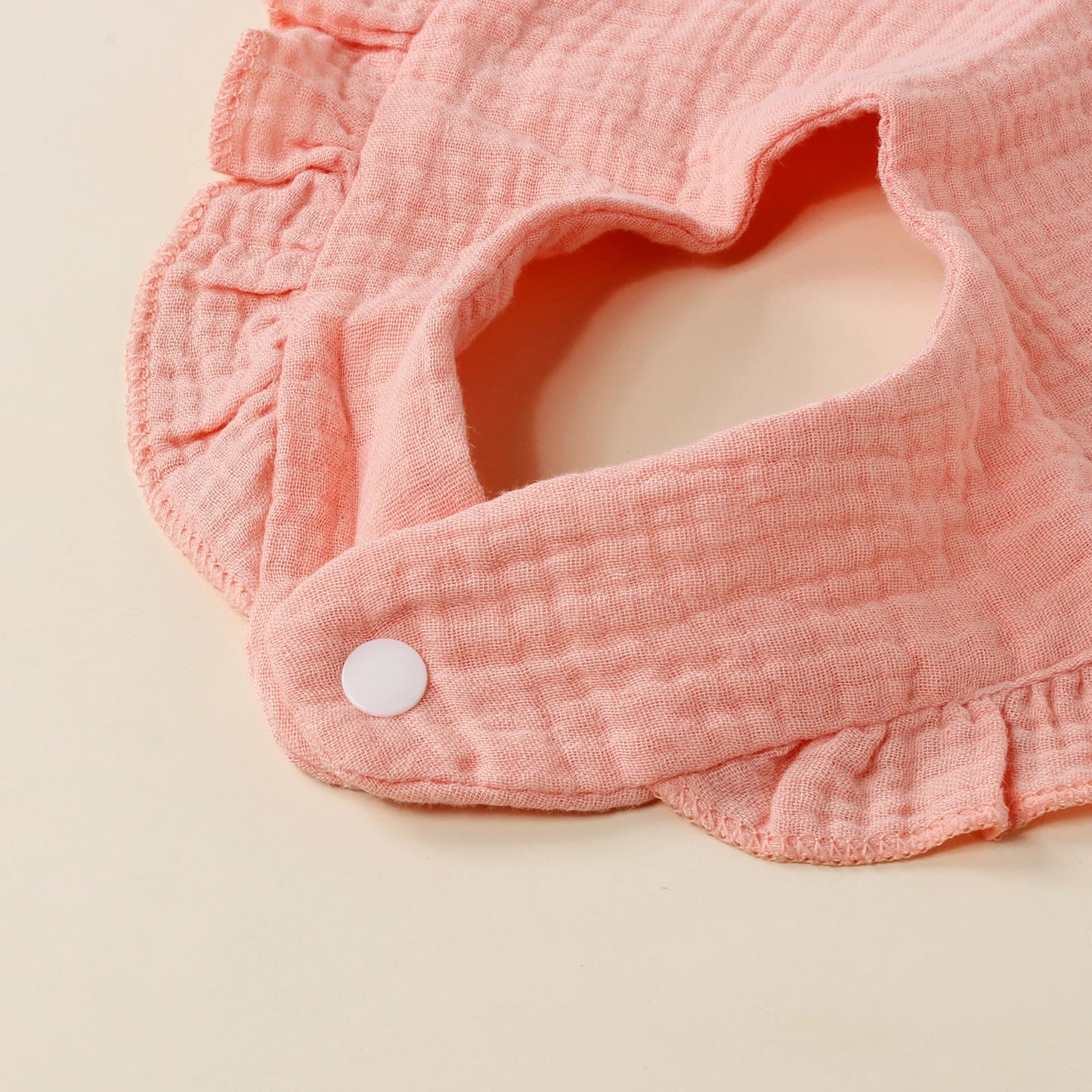 Cute Baby Bib Set – Soft Droplet-Shaped Toddler Bibs with Button Closure