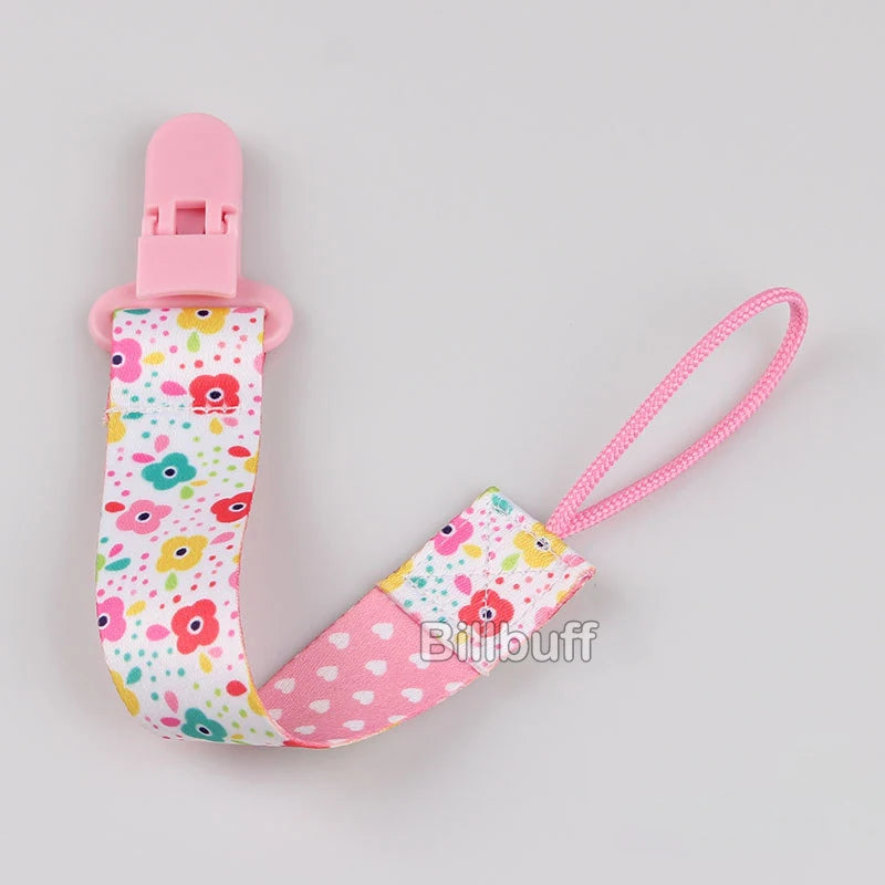Custom Name Bear Pacifier Clip – Handmade Wooden & Silicone Teether Chain