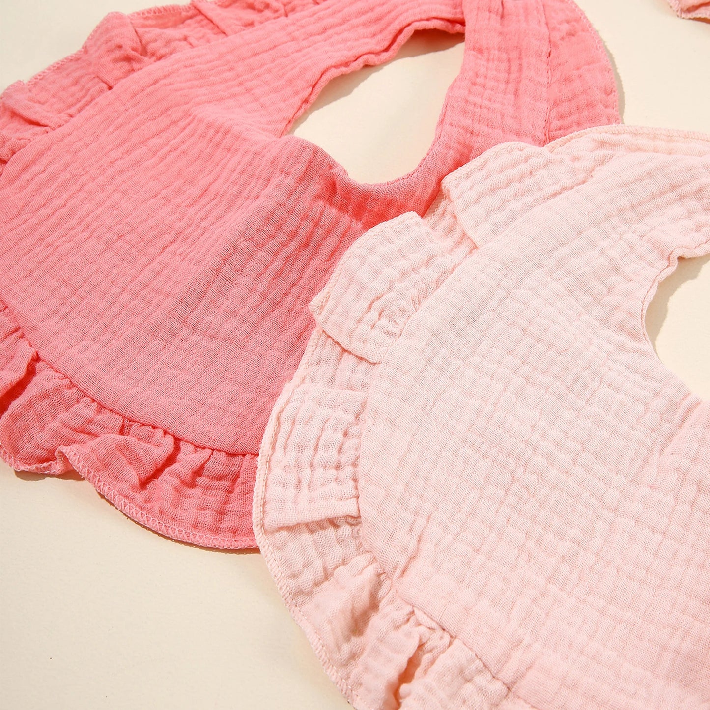 Cute Baby Bib Set – Soft Droplet-Shaped Toddler Bibs with Button Closure
