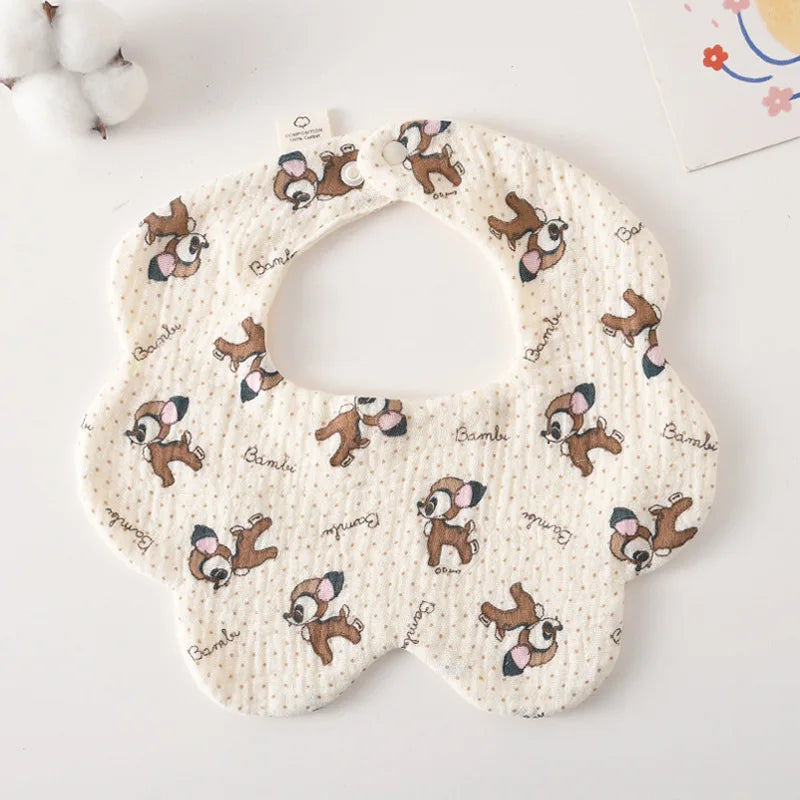 Soft Cotton Petal Baby Bib – Lightweight Summer Bib for Newborns