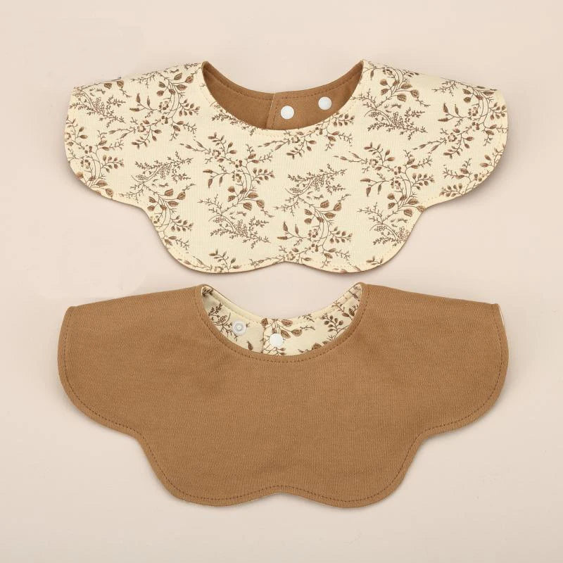 360° Rotatable Cotton Baby Bib – 6-Layer Double-Sided Animal Print