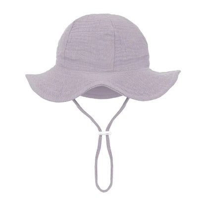 Floral Print Baby Bucket Hat – Soft Cotton Sun Cap