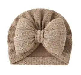 Cute Bowknot Baby Turban Hat – Soft Cotton Headwrap