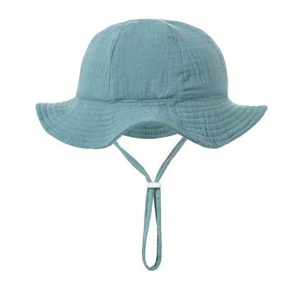 Floral Print Baby Bucket Hat – Soft Cotton Sun Cap