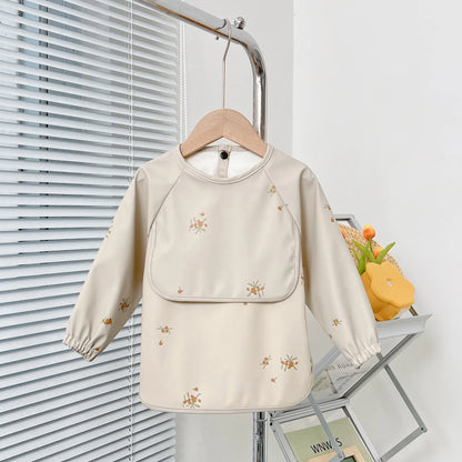 Waterproof Baby Bib – Wipe-Clean with Fun Cartoon Print