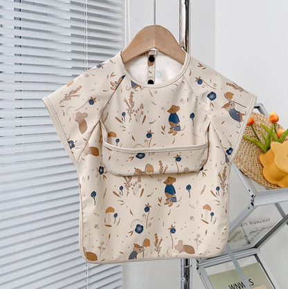 Waterproof Baby Bib – Wipe-Clean with Fun Cartoon Print