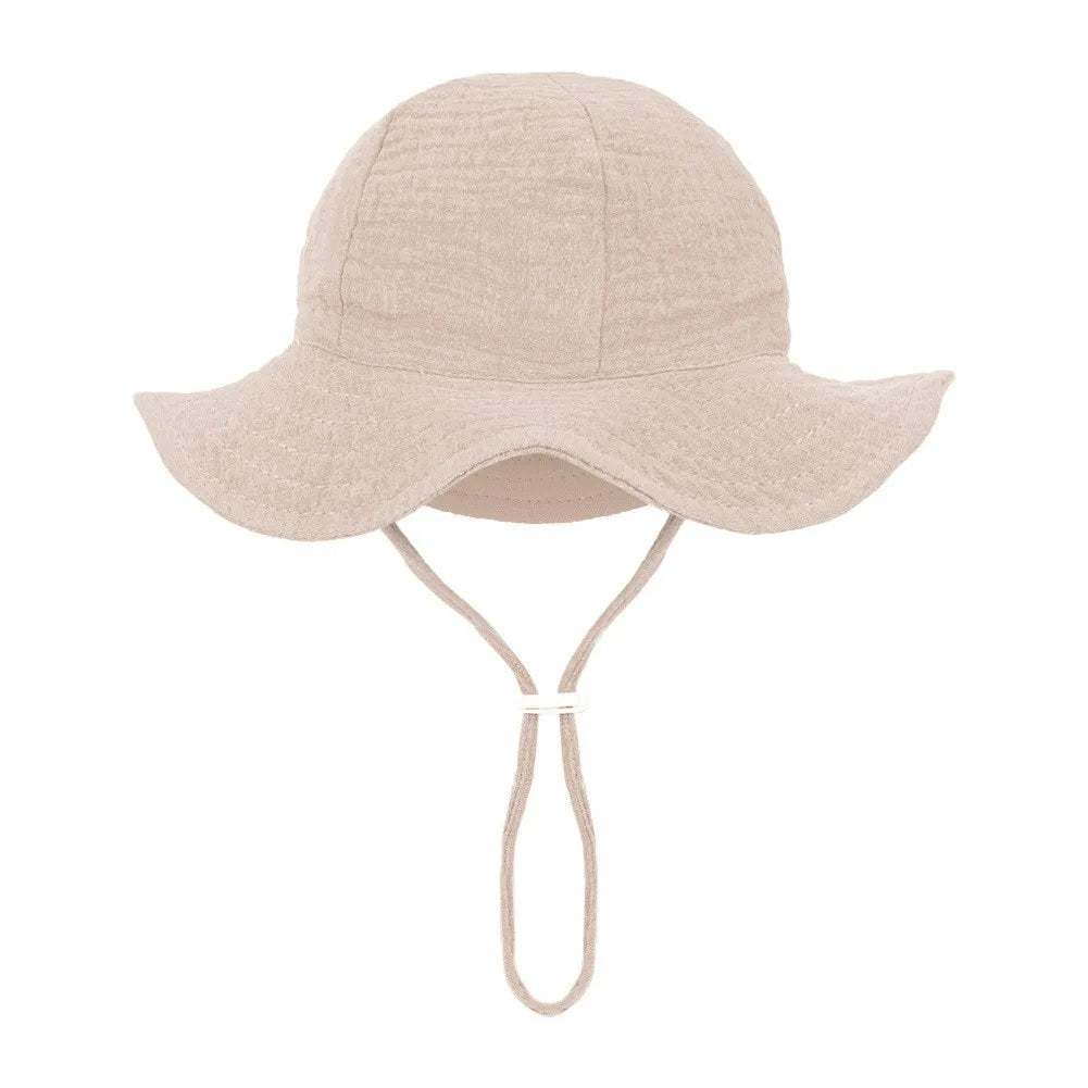Floral Print Baby Bucket Hat – Soft Cotton Sun Cap