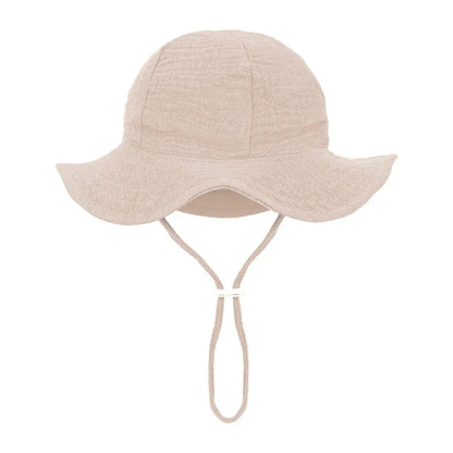 Floral Print Baby Bucket Hat – Soft Cotton Sun Cap