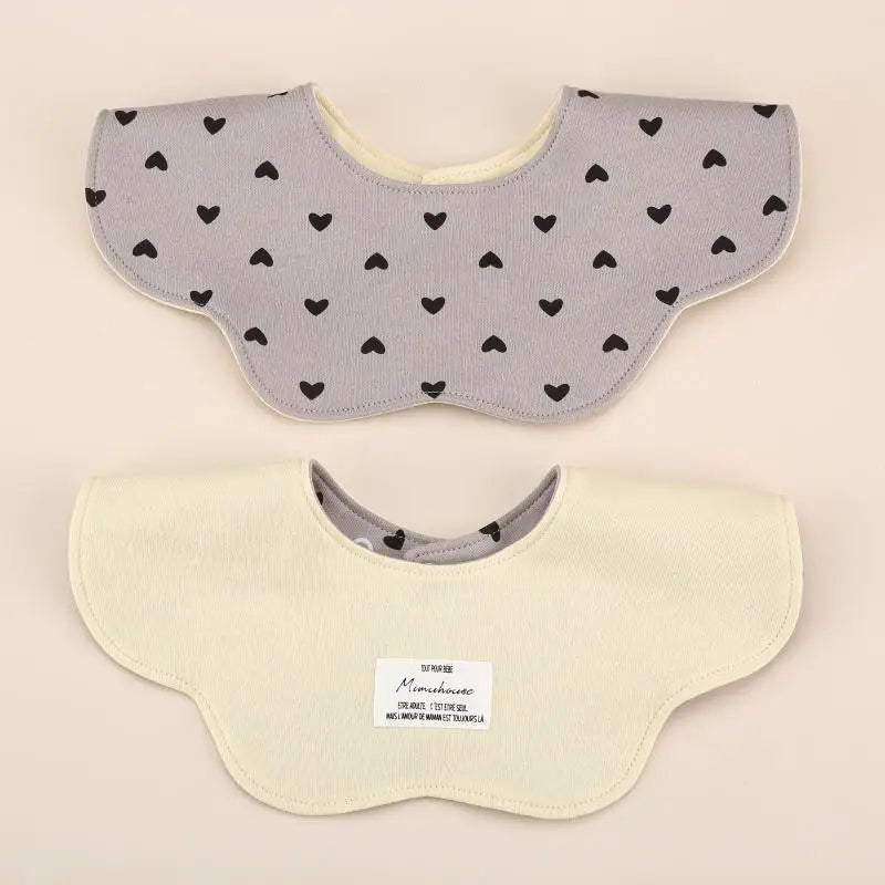 360° Rotatable Cotton Baby Bib – 6-Layer Double-Sided Animal Print