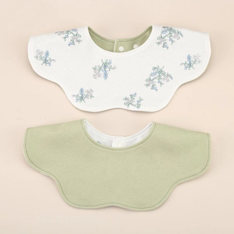 360° Rotatable Cotton Baby Bib – 6-Layer Double-Sided Animal Print