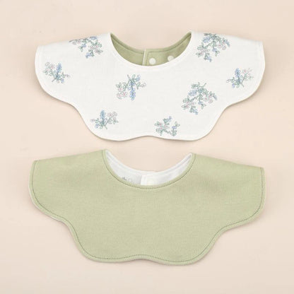 360° Rotatable Cotton Baby Bib – 6-Layer Double-Sided Animal Print