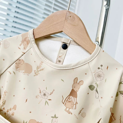 Waterproof Baby Bib – Wipe-Clean with Fun Cartoon Print