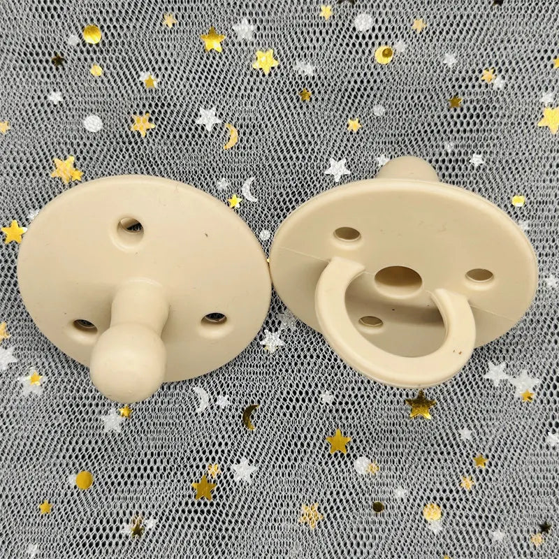 Custom Name Bear Pacifier Clip – Handmade Wooden & Silicone Teether Chain