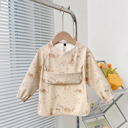 Waterproof Baby Bib – Wipe-Clean with Fun Cartoon Print