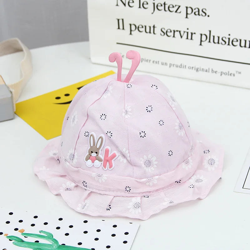 Baby Summer Cartoon Sun Hat – Cotton Bucket Hat