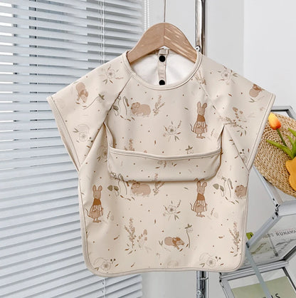 Waterproof Baby Bib – Wipe-Clean with Fun Cartoon Print