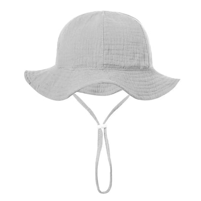 Floral Print Baby Bucket Hat – Soft Cotton Sun Cap