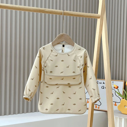 Waterproof Baby Bib – Wipe-Clean with Fun Cartoon Print