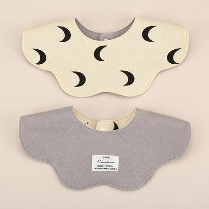 360° Rotatable Cotton Baby Bib – 6-Layer Double-Sided Animal Print