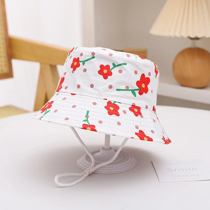 Panama Baby Sun Hat – Cotton Cartoon Summer Bucket Hat