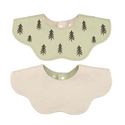 360° Rotatable Cotton Baby Bib – 6-Layer Double-Sided Animal Print