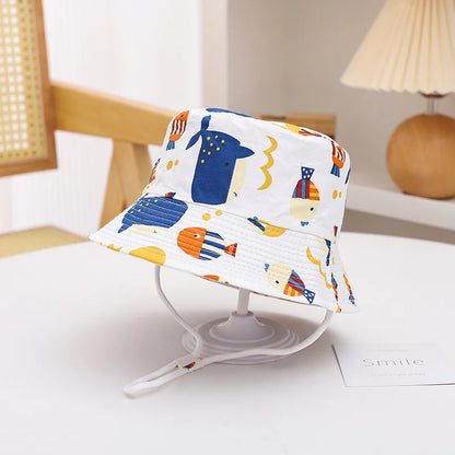 Panama Baby Sun Hat – Cotton Cartoon Summer Bucket Hat