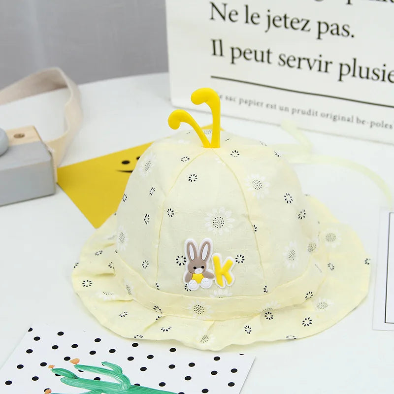 Baby Summer Cartoon Sun Hat – Cotton Bucket Hat