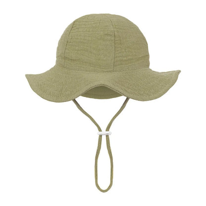 Floral Print Baby Bucket Hat – Soft Cotton Sun Cap
