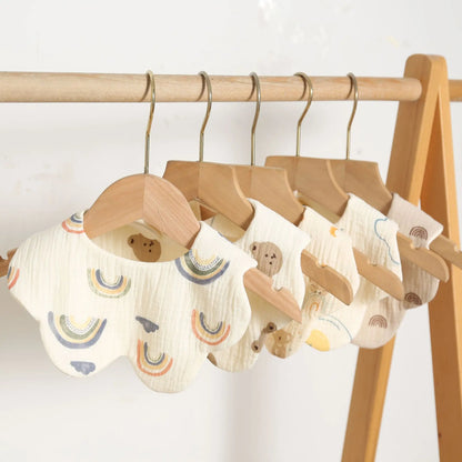 Soft Cotton Petal Baby Bib – Lightweight Summer Bib for Newborns