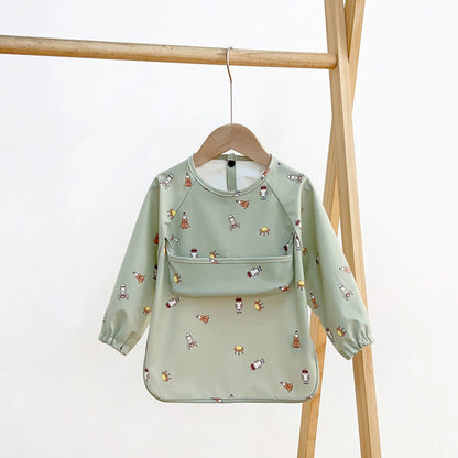 Waterproof Baby Bib – Wipe-Clean with Fun Cartoon Print
