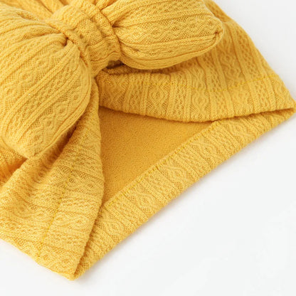 Cute Bowknot Baby Turban Hat – Soft Cotton Headwrap