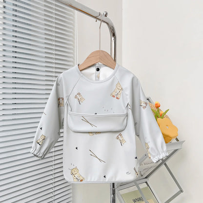Waterproof Baby Bib – Wipe-Clean with Fun Cartoon Print