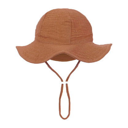 Floral Print Baby Bucket Hat – Soft Cotton Sun Cap