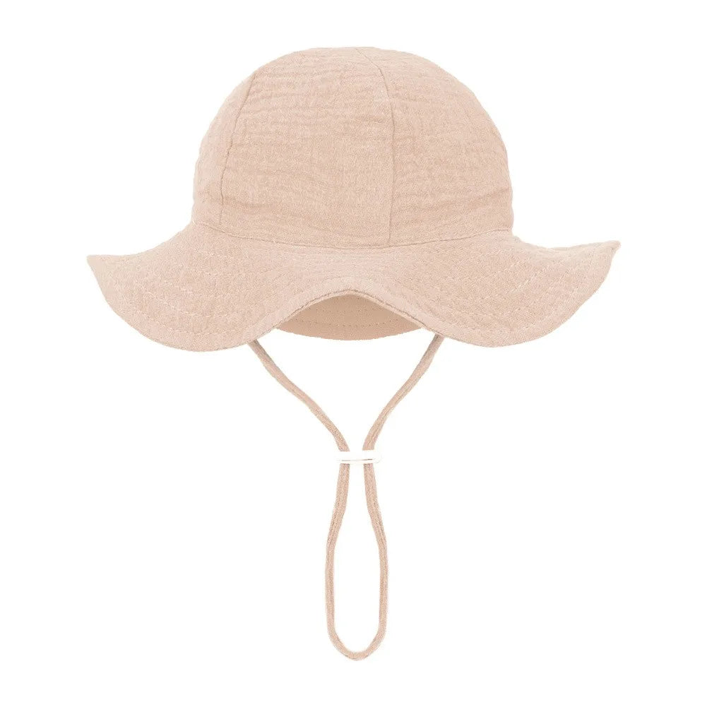 Floral Print Baby Bucket Hat – Soft Cotton Sun Cap