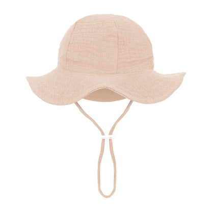Floral Print Baby Bucket Hat – Soft Cotton Sun Cap