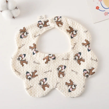 Soft Cotton Petal Baby Bib – Lightweight Summer Bib for Newborns