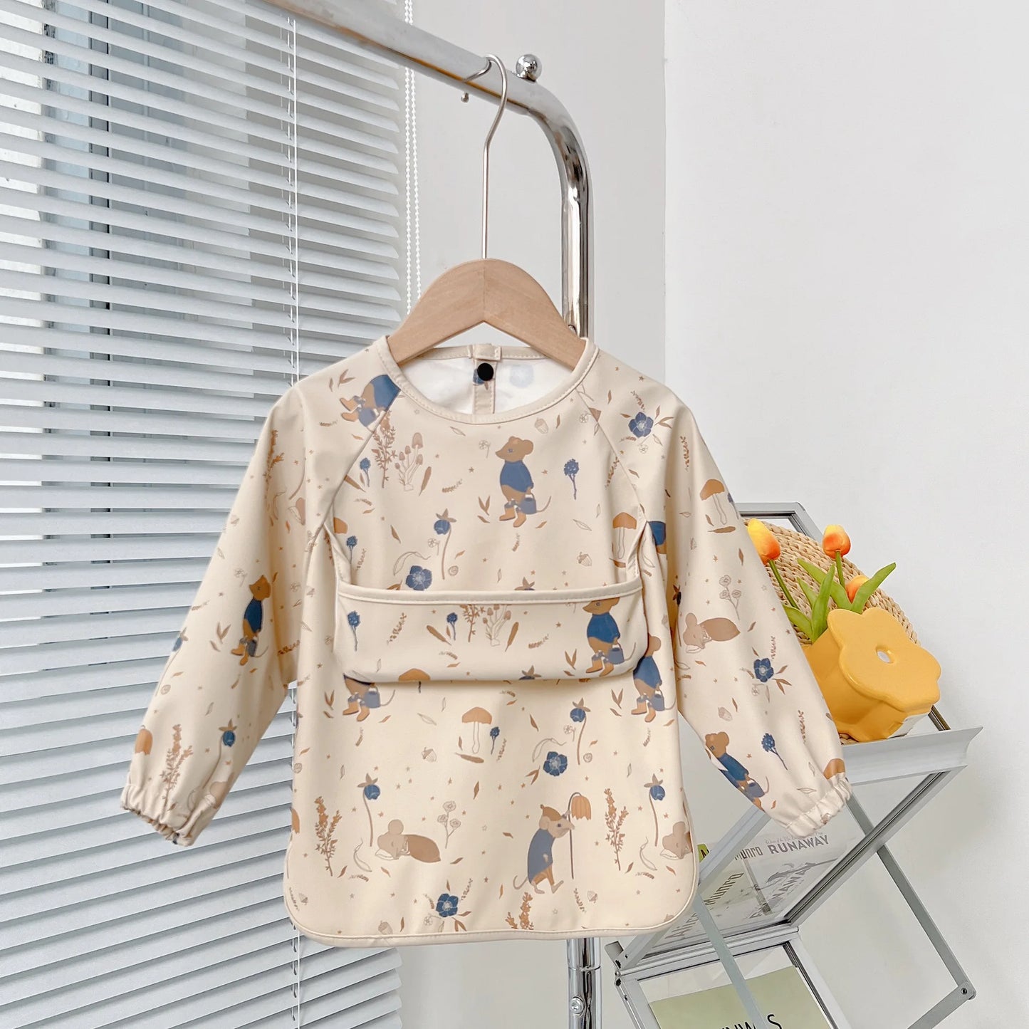 Waterproof Baby Bib – Wipe-Clean with Fun Cartoon Print