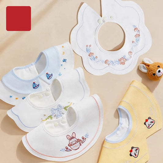 Soft Waterproof Baby Bib – Cute Print Design, Lightweight & Absorbent