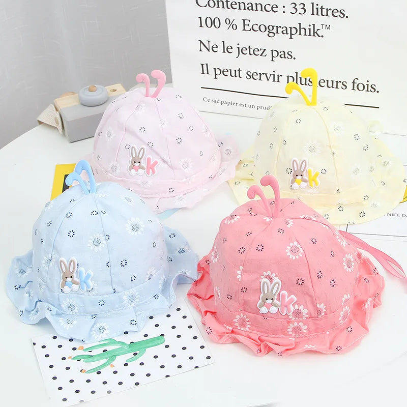 Baby Summer Cartoon Sun Hat – Cotton Bucket Hat