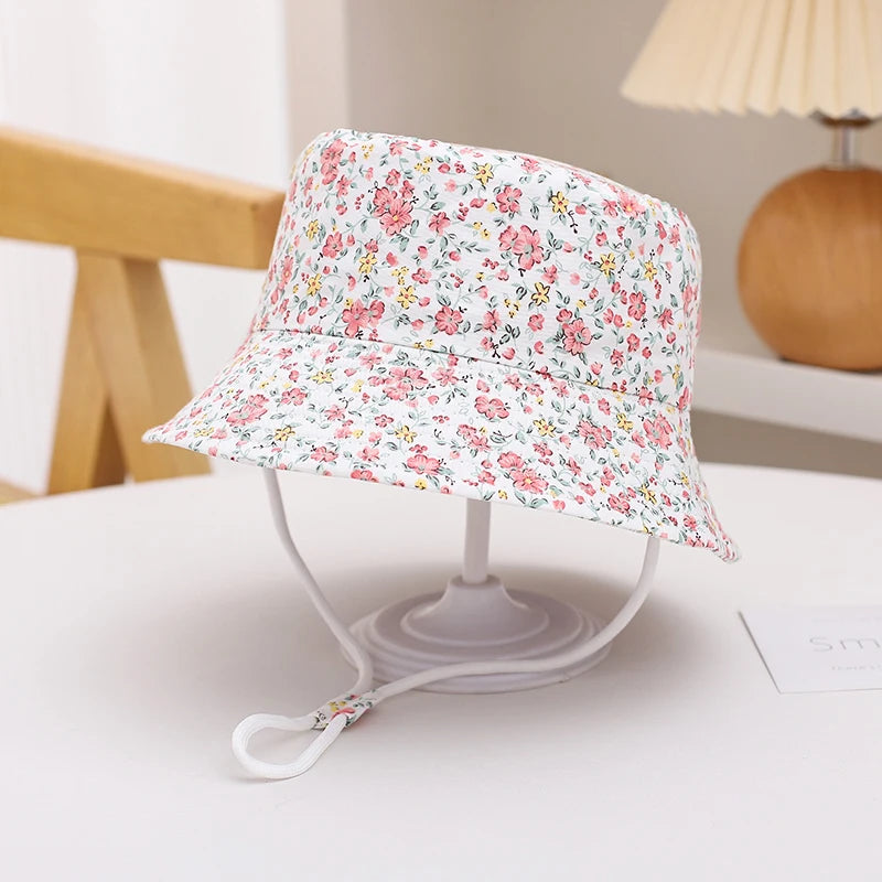 Panama Baby Sun Hat – Cotton Cartoon Summer Bucket Hat