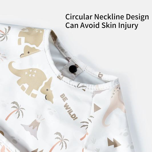 Baby Silicone Bib with Food Catcher – Waterproof, Adjustable & Easy to Clean