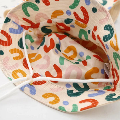 Double-Sided Baby Bucket Hat – Embroidered Cotton Summer Sun Cap