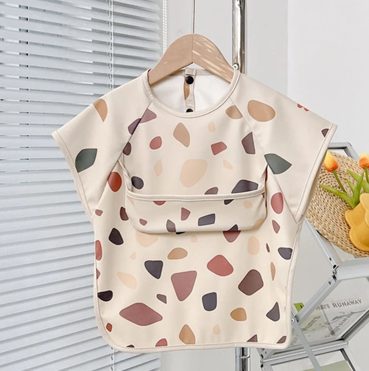 Waterproof Baby Bib – Wipe-Clean with Fun Cartoon Print