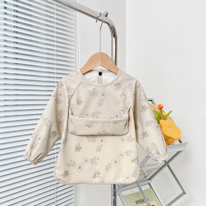 Waterproof Baby Bib – Wipe-Clean with Fun Cartoon Print