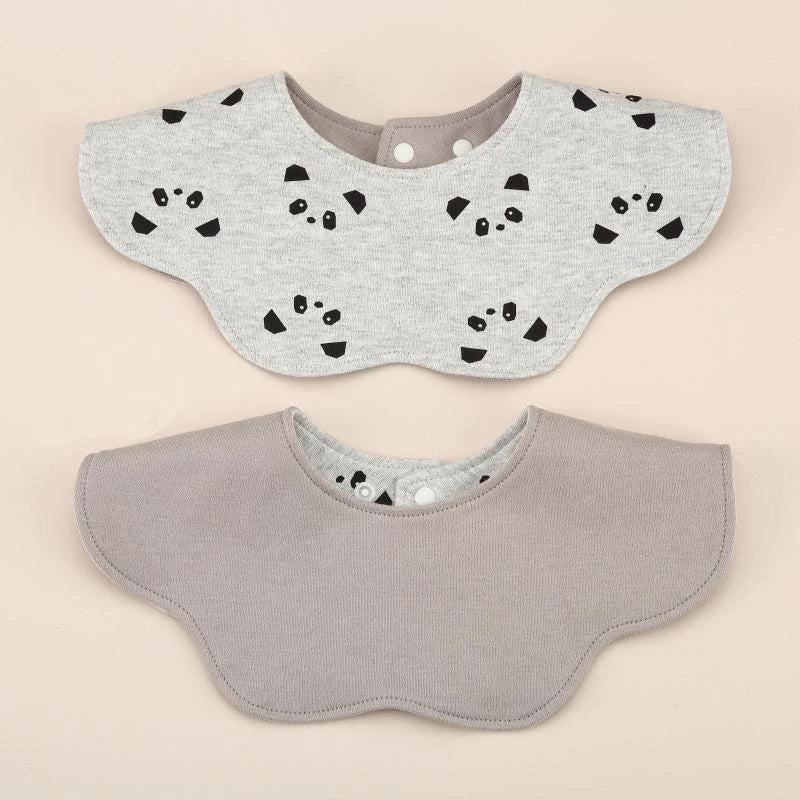 360° Rotatable Cotton Baby Bib – 6-Layer Double-Sided Animal Print