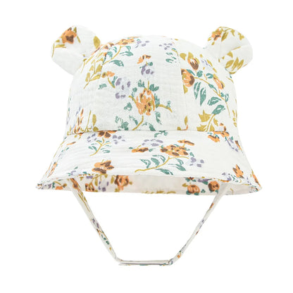 Solid Color Baby Bucket Hat – Soft Cotton Fisherman Sun Cap
