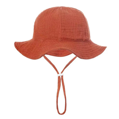 Floral Print Baby Bucket Hat – Soft Cotton Sun Cap