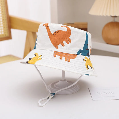 Panama Baby Sun Hat – Cotton Cartoon Summer Bucket Hat